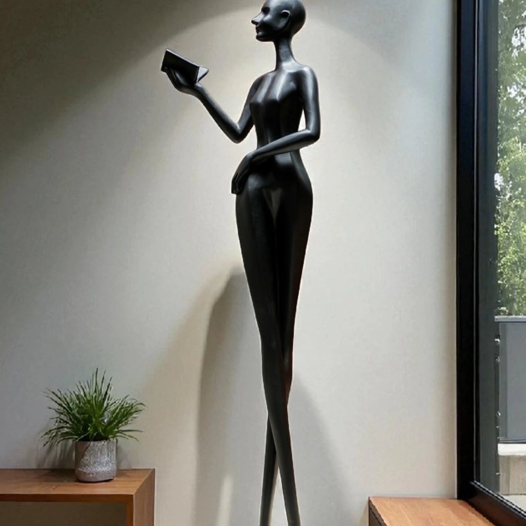99_poised_reader_floor_1 POISED READER FLOOR SCULPTURE