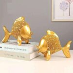 Gold Fish Animal Sculpture