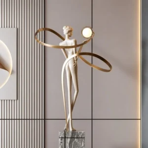 Tripod Floor Lamps: Your Mid-Century Style Guide 3 Rustic wooden tripod lamp with natural materials in Scandinavian room