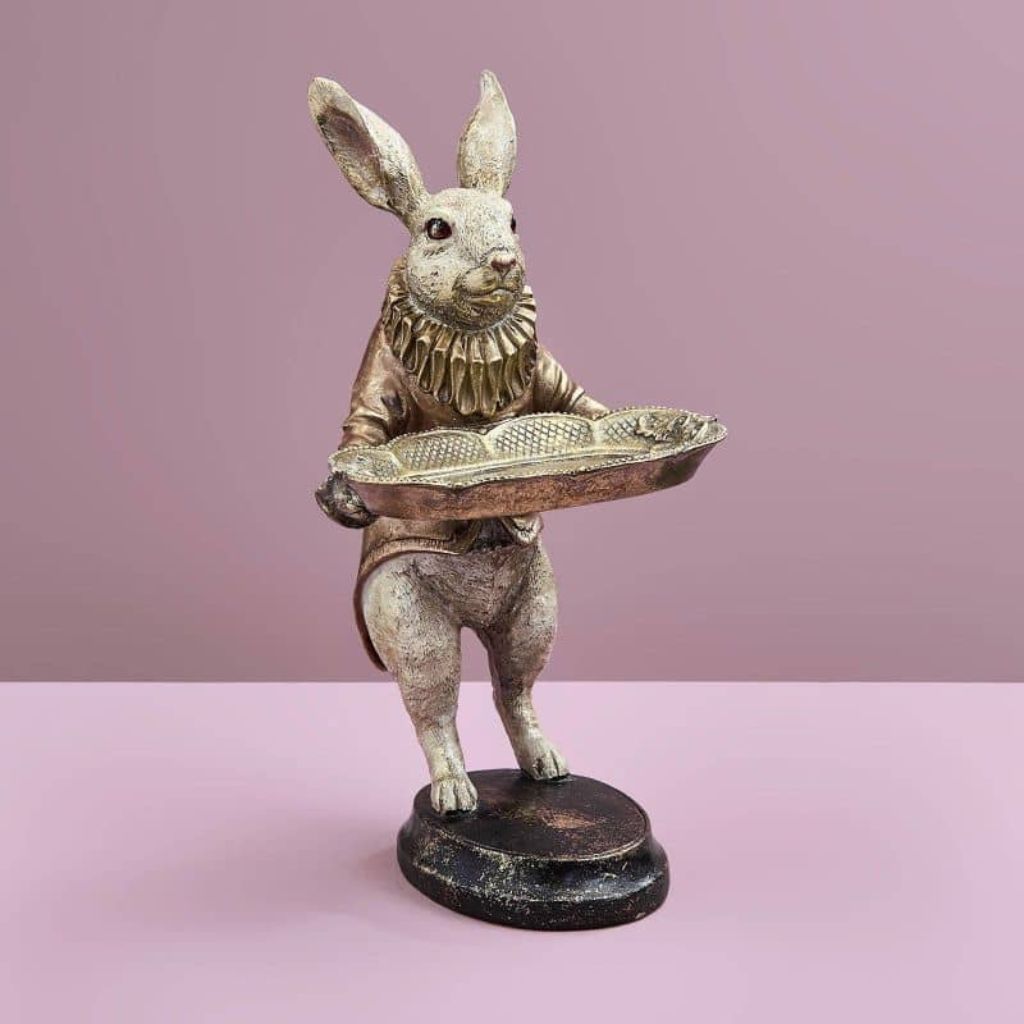 Deco Figure/card Holder Rabbit animal sculpture Deco Figure/card Holder Rabbit animal sculpture