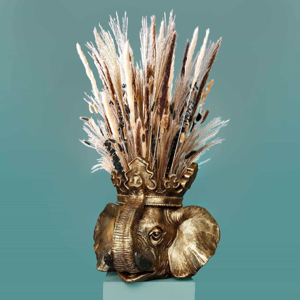 Flower Pot Elephant Jumbo Gold Animal Sculptures Flower Pot Elephant Jumbo Gold Animal Sculptures
