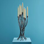 Candlestick Roots Black Art Sculptures