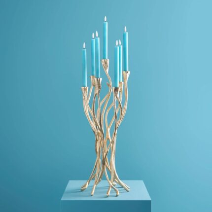 Candlestick Roots Gold Art Sculptures