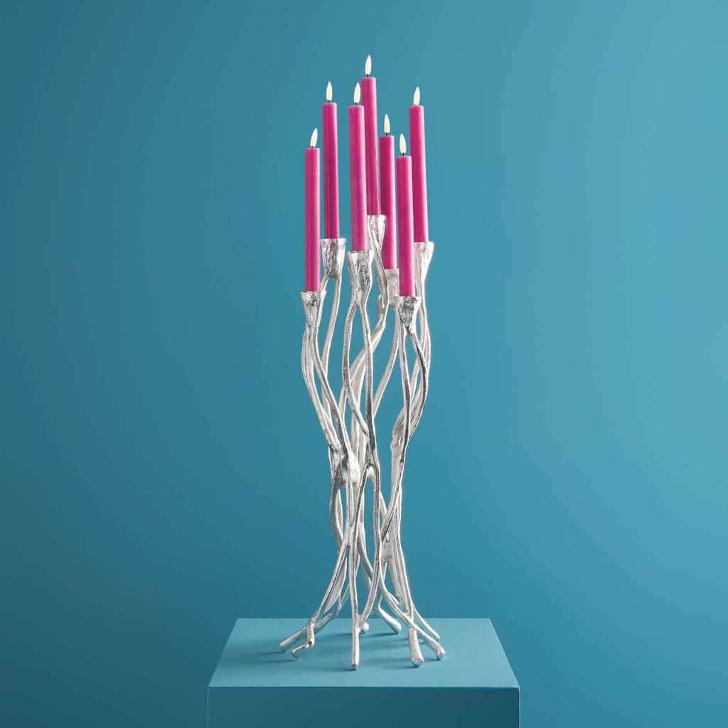 Candlestick Roots Silver Art Sculptures Candlestick Roots Silver Art Sculptures