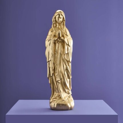 Decorative Figure Virgin Mary Gold Art Sculptures