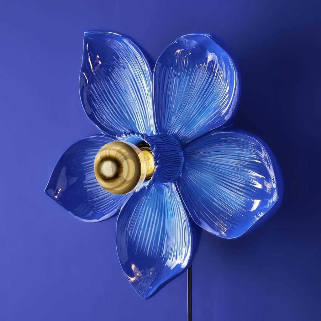 Bloom Flower Wall Light Blue Decorative Wall Lights Bloom Flower Wall Light Blue Decorative Wall Lights