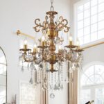 Antique Bronze Crystal Chandeliers | Luxury Chandelier for Dining Room