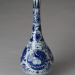 Vase with Rabbits Blue | Art Sculptures