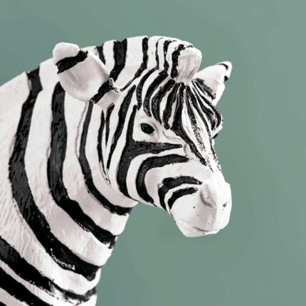 Candleholder Zebra Hand-Painted | Animal Sculpture