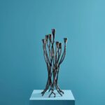 Candlestick Roots Black Art Sculptures