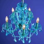 Glass Chandelier Aurora Blue Crystal Chandelier