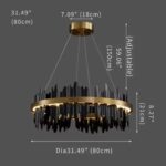 Verda Modern Circular Led Ceiling Light Gold Modern Ceiling Light