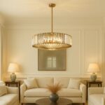 Crystal & Champagne Chandelier Pendants