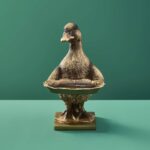 Card Holder Son of A Duck Gold Bird Sculpture