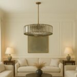 Crystal & Champagne Chandelier Pendants
