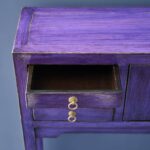 Console Table Dynasty Vintage Purple Wooden Console Table