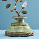 Candleholder Parrot Green-Gold Art Sculptures