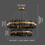 Verda Modern Circular Led Ceiling Light Gold Modern Ceiling Light