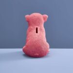 Money Box Pig Piggy Bank Pink Animal Sculpture