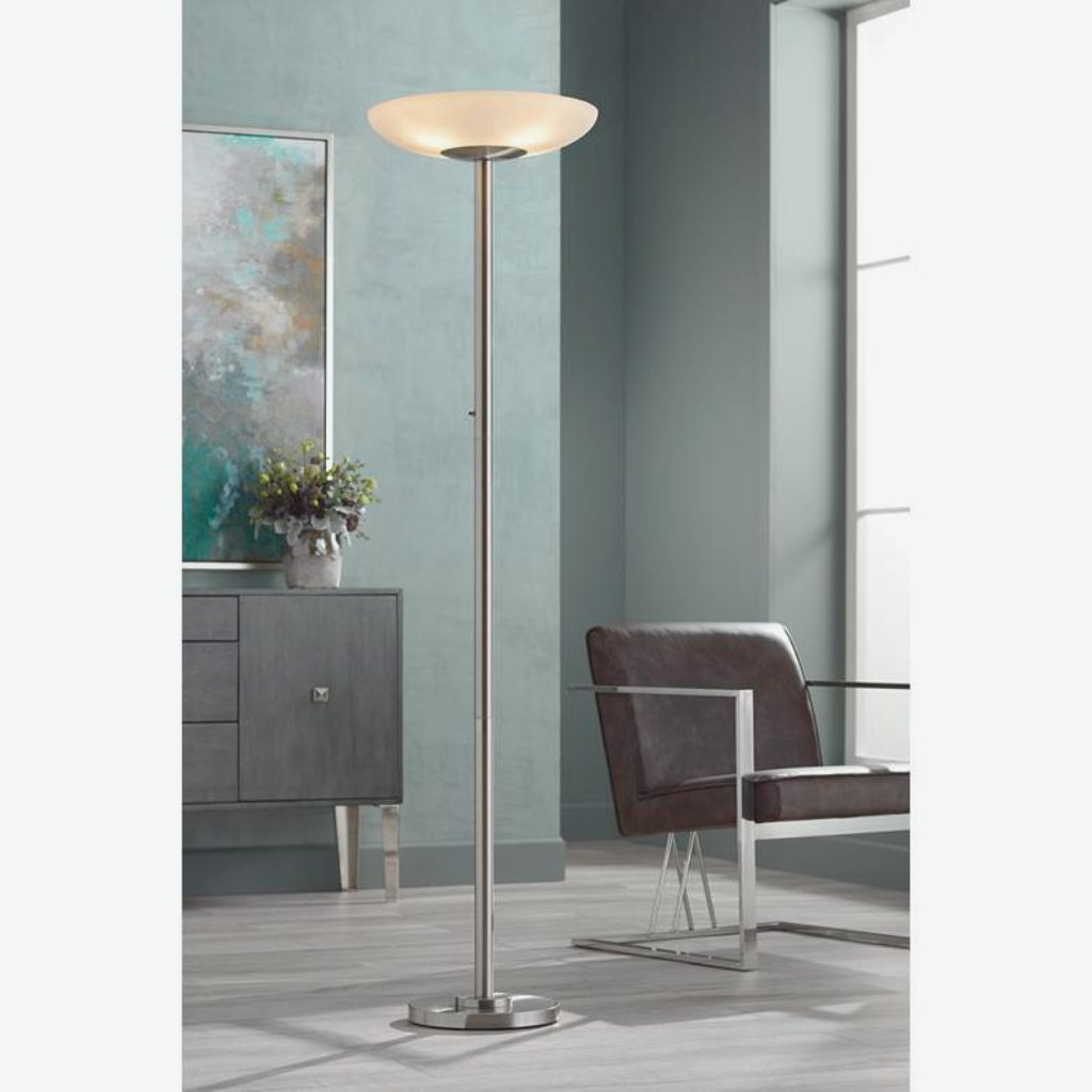 Nickel 4-Light Torchiere Floor Lamp Nickel 4-Light Torchiere Floor Lamp