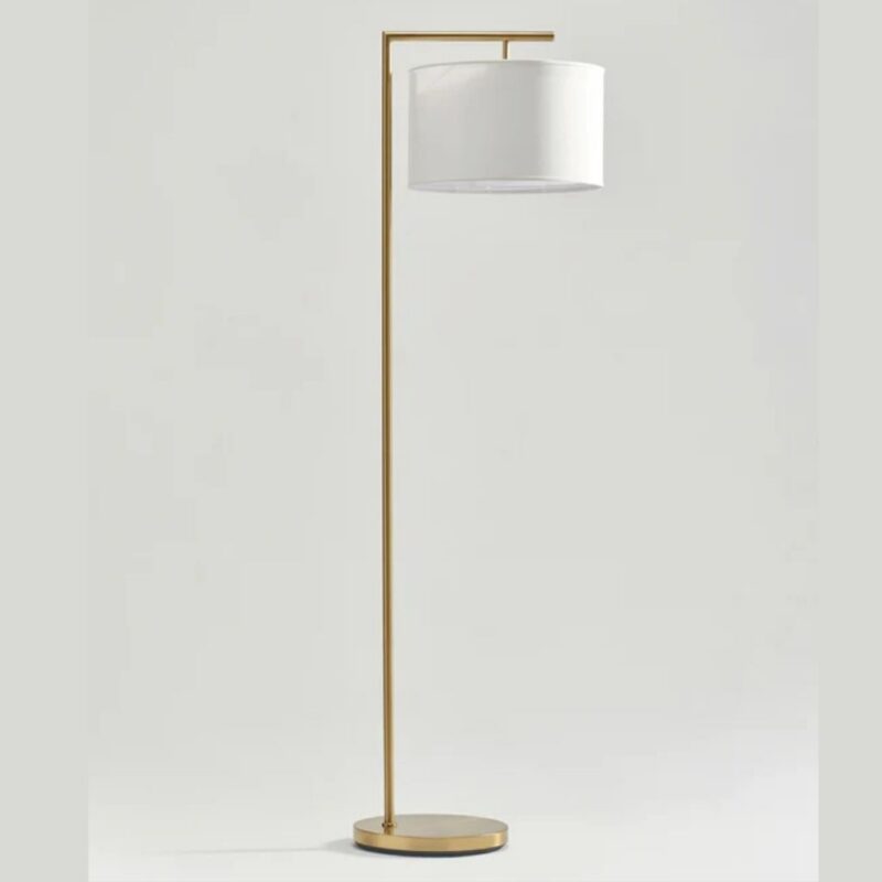 Montage Modern Floor Lamp Antique Brass | Brass Floor Lamps