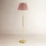 62" Floor Lamp Red | Floor Lamp Gold