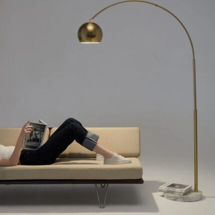 Olivia Floor Lamp Brass | Lamps with Gold