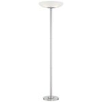 Nickel 4-Light Torchiere Floor Lamp