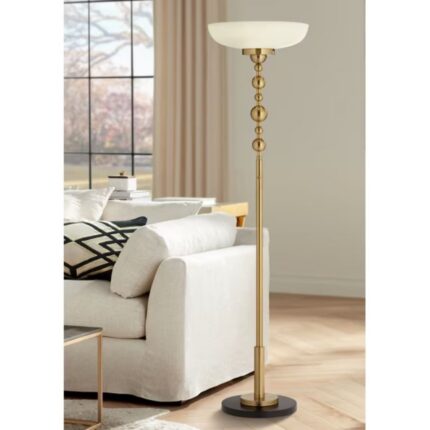 Possini Light Blaster Torchiere Floor Lamp | Gold Floor Lamps