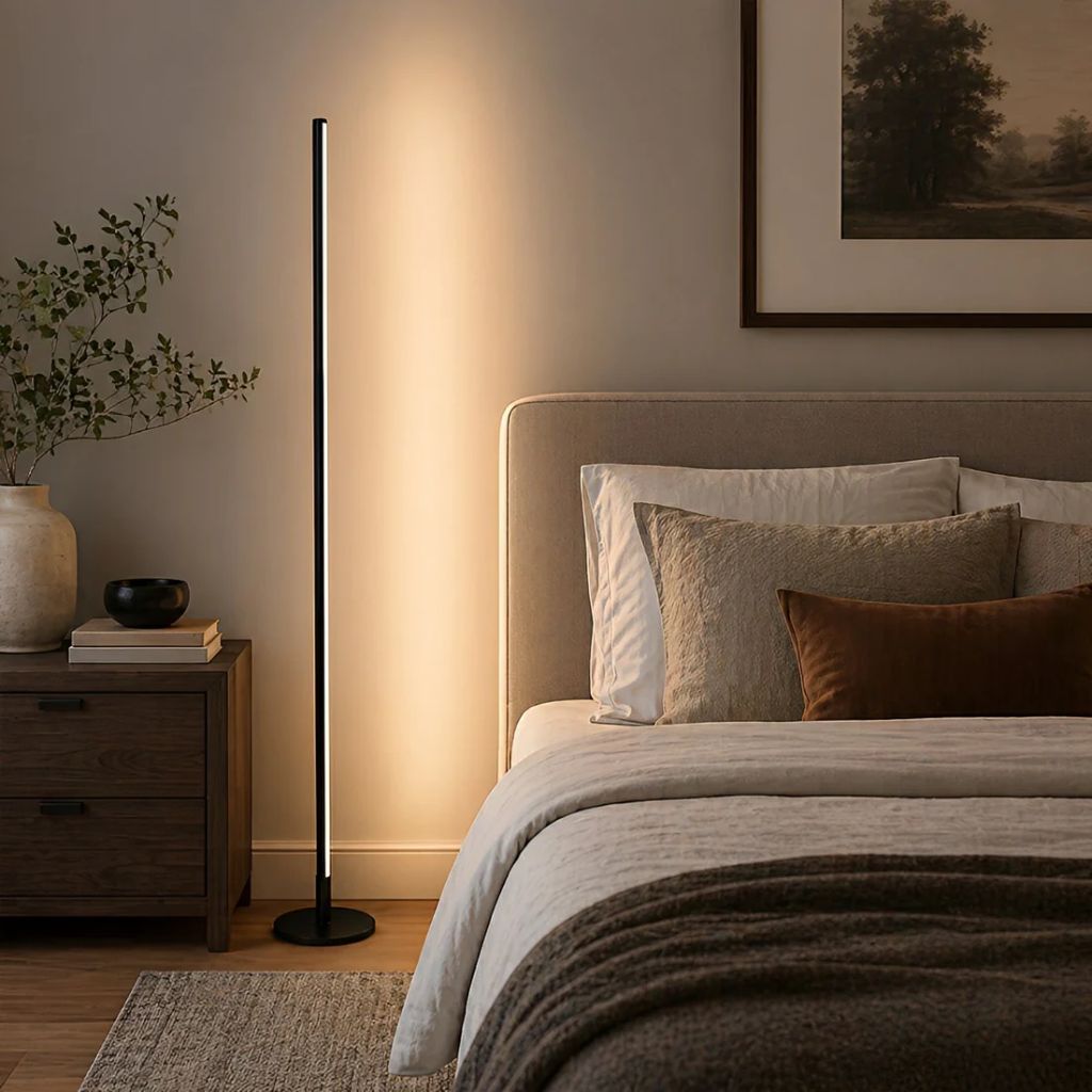 Minimalist Ultra-Thin Led Floor Lamp Black Minimalist Ultra-Thin Led Floor Lamp Black