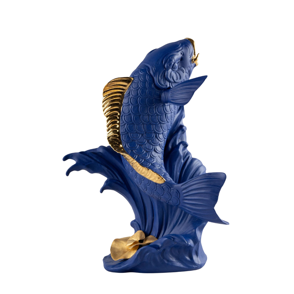 FISH SCULPTURE BLUE GOLD — Boldblue art sculpture by Virginia González FISH SCULPTURE BLUE GOLD — Boldblue art sculpture by Virginia González