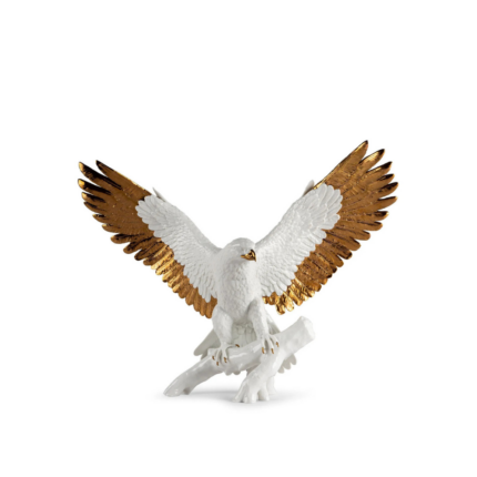FREEDOM EAGLE SCULPTURE WHITE COPPER, wild soul collection, 18.9 inches tall