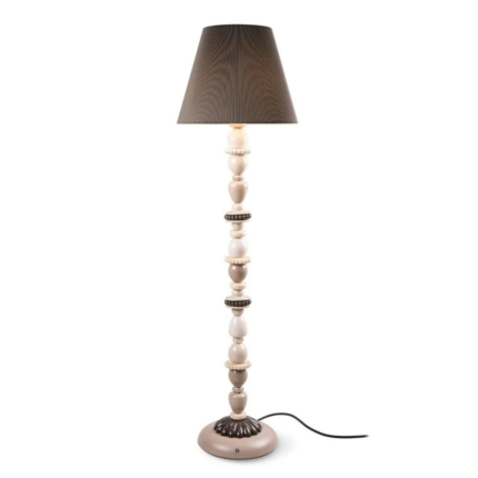 FIREFLY FLOOR LAMP with soft pastel tones and gold luster details, handcrafted in Spain by Lladró artisans