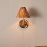 DELPHINE RATTAN SCONCE WALL LIGHT
