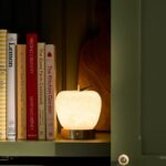 APPLE ALABASTER RECHARGEABLE CORDLESS TABLE LAMP
