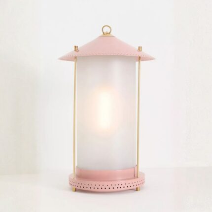 STEFAN CORDLESS RECHARGEABLE LANTERN BLUSH