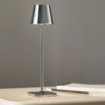 POLDINA PRO MICRO METALLIC CORDLESS RECHARGEABLE LED TABLE LAMP