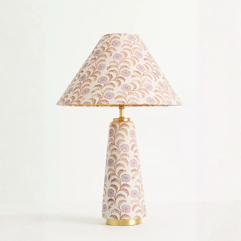 LULU PRINTED FABRIC UPHOLSTERED EMPIRE TABLE LAMP LEORA LULU PRINTED FABRIC UPHOLSTERED EMPIRE TABLE LAMP LEORA