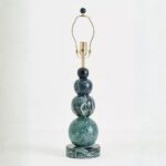 MARBLE BOBBIN TABLE LAMP BASE