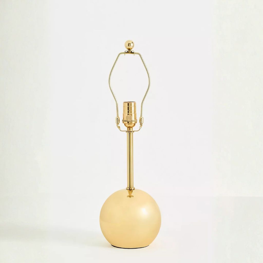 EDIE ROUND ANTIQUE BRASS TABLE LAMP BASE EDIE ROUND ANTIQUE BRASS TABLE LAMP BASE