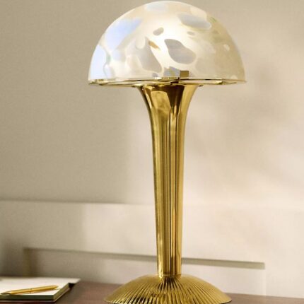MERVE KAHRAMAN CABINET OF CURIOSITIES MUSHROOM GLASS TABLE LAMP