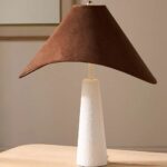 APUILA CONCRETE VELVET TABLE LAMP
