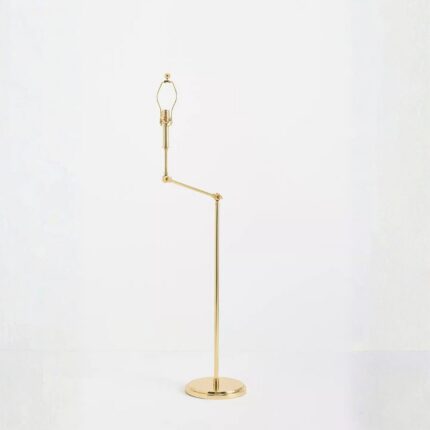 ARTICULATING ANTIQUE BRASS FLOOR LAMP BASE