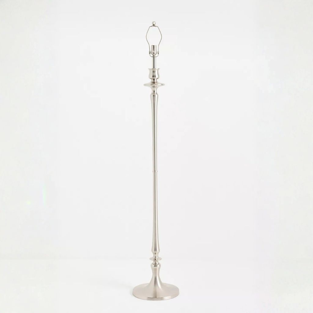 ANTIQUE NICKEL FLOOR LAMP BASE ANTIQUE NICKEL FLOOR LAMP BASE
