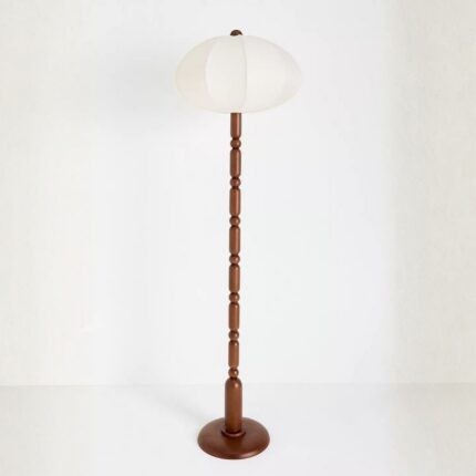 DUMPLING WOOD FLOOR LAMP RAW SILK