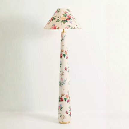 LULU PRINTED FABRIC UPHOLSTERED EMPIRE FLOOR LAMP CAMILLE