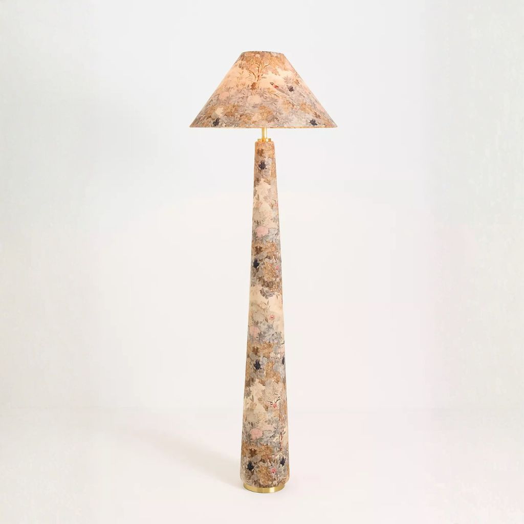 LULU PRINTED FABRIC UPHOLSTERED EMPIRE FLOOR LAMP FRANCOIS LULU PRINTED FABRIC UPHOLSTERED EMPIRE FLOOR LAMP FRANCOIS