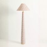 LULU PRINTED FABRIC UPHOLSTERED EMPIRE FLOOR LAMP LEORA