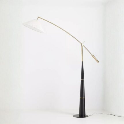 LEROY PLEATED ARC FLOOR LAMP