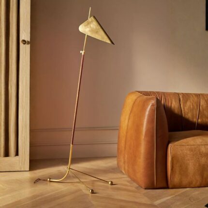MORESBY BRASS FLOOR LAMP